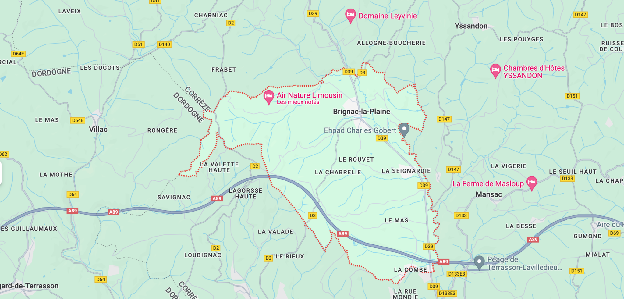 map-brignac-la-plaine